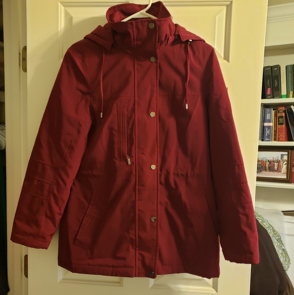 London Fog Jacket - Burgundy